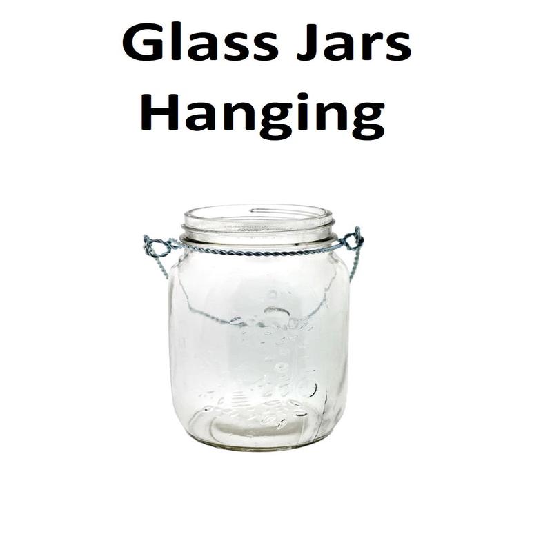 Glass Jars - Hanging