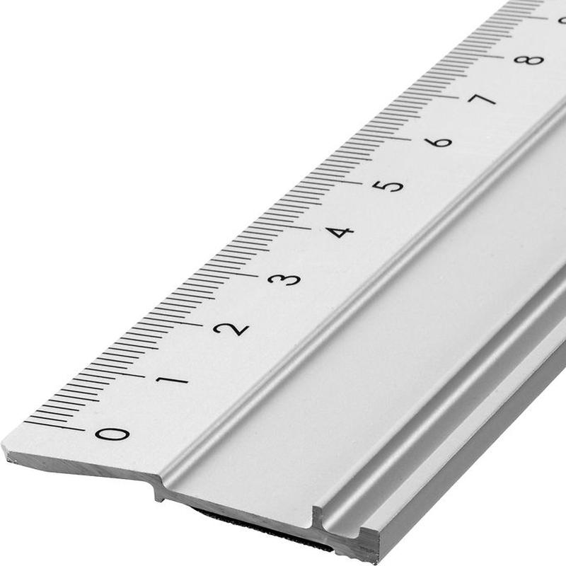 Non Slip Aluminium Ruler 100cm