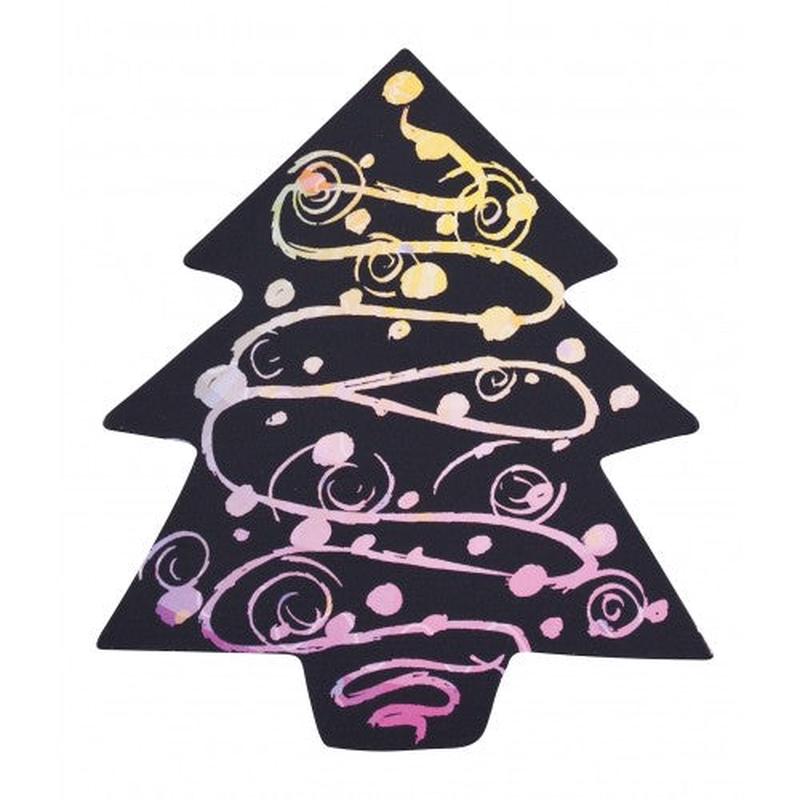 Scratch Art Christmas Shapes Packet 30