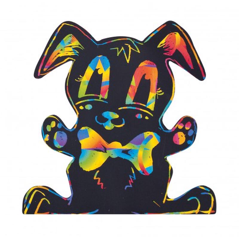 Scratch Art easter Shapes - Packet 30