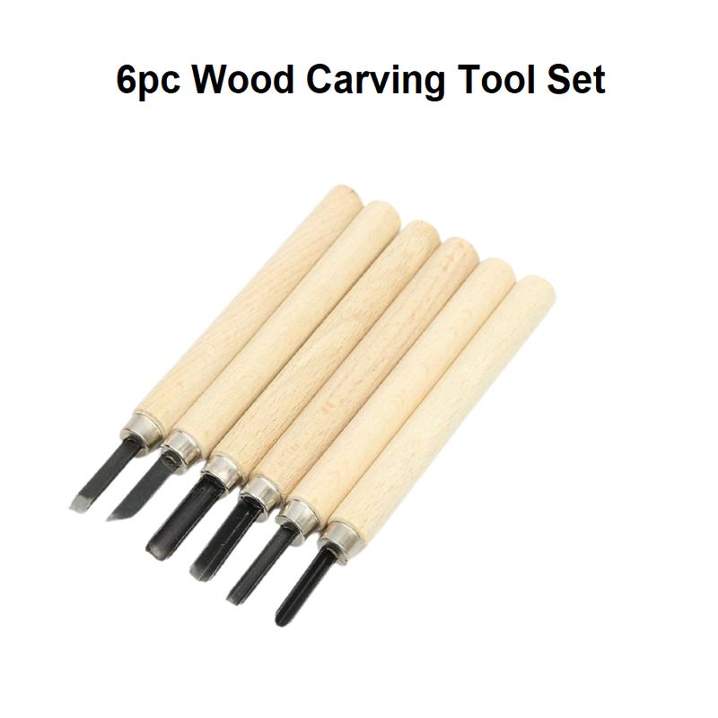 Woodcut Knife Set - Set of 6