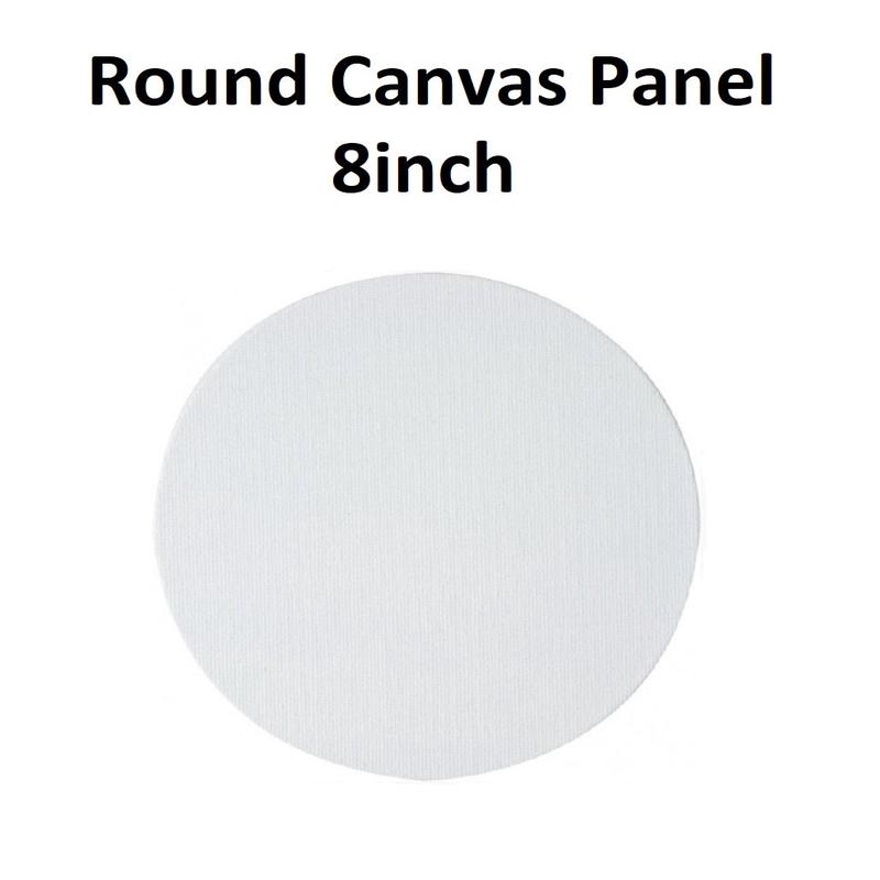 8 inch - Round Canvas Panel