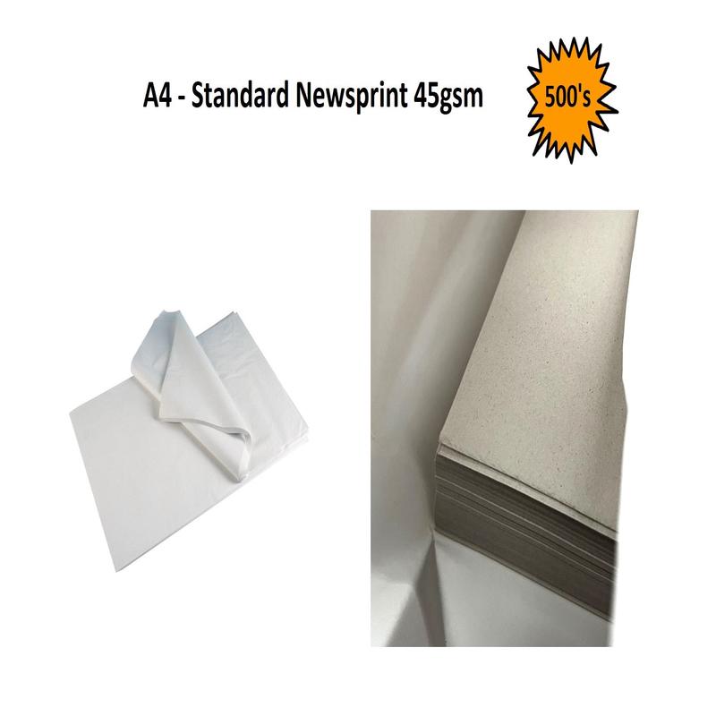 A4 - Standard Newsprint 45gsm 500's