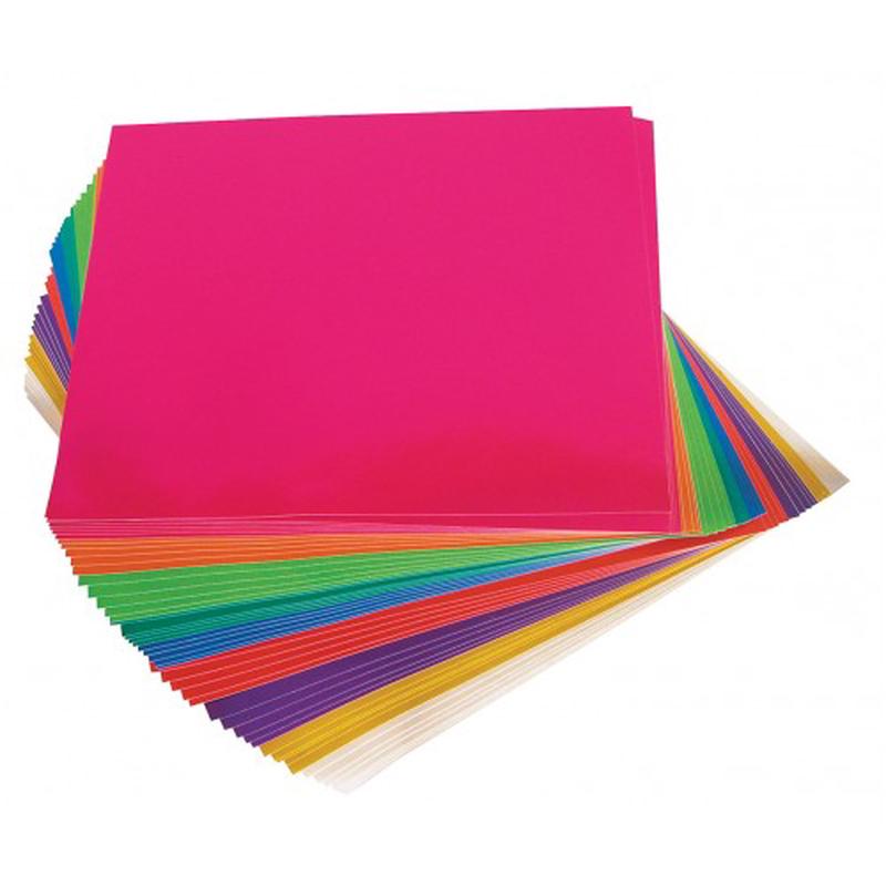 Adhesive Paper Squares - Metallic 100's - 150mm x 150mm