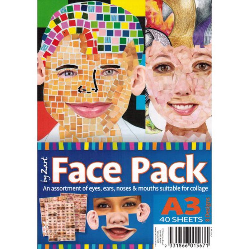 Face Pack Papers - A3 - 40 Sheets