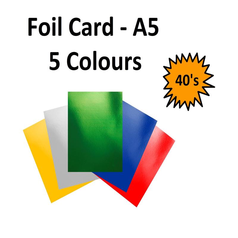 Foil Card - A5 - 40 Sheets
