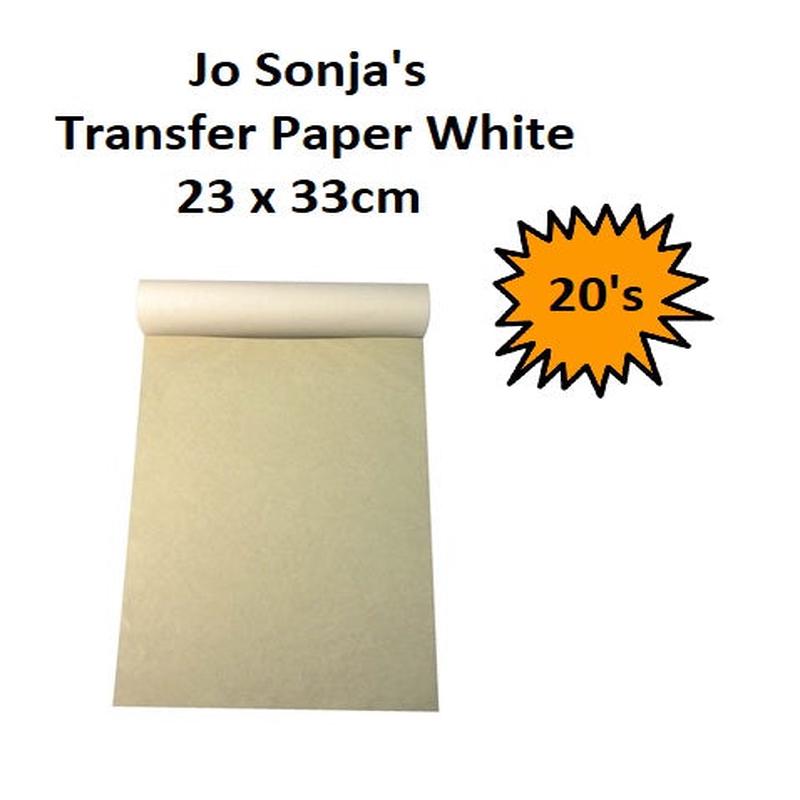 Jo Sonjas Transfer Paper - White 20 sheets