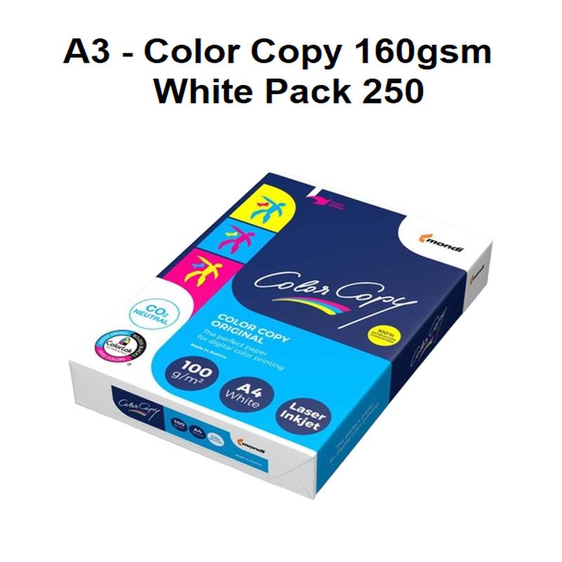 A3 - Color Copy 160gsm White Pack 250