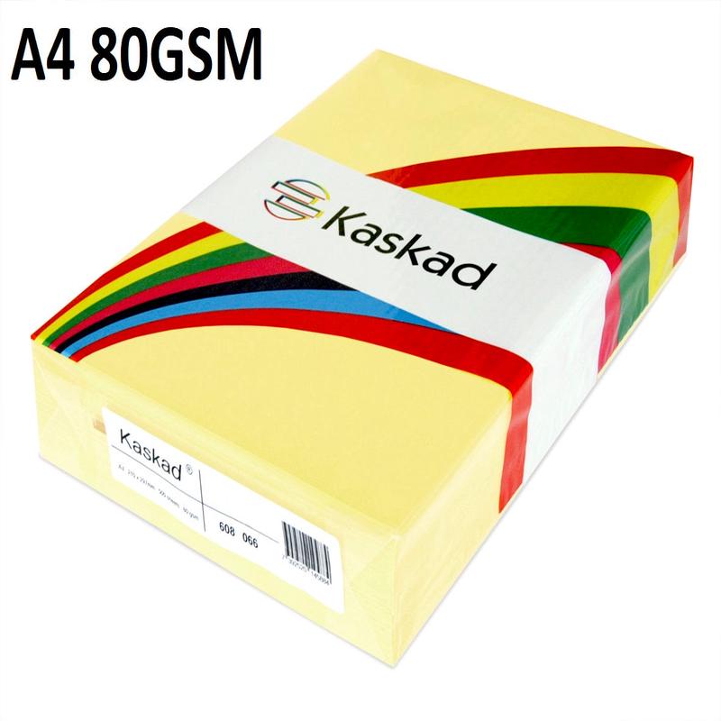 A4 Bunting Yellow - Kaskad 80gsm 500 Sheets