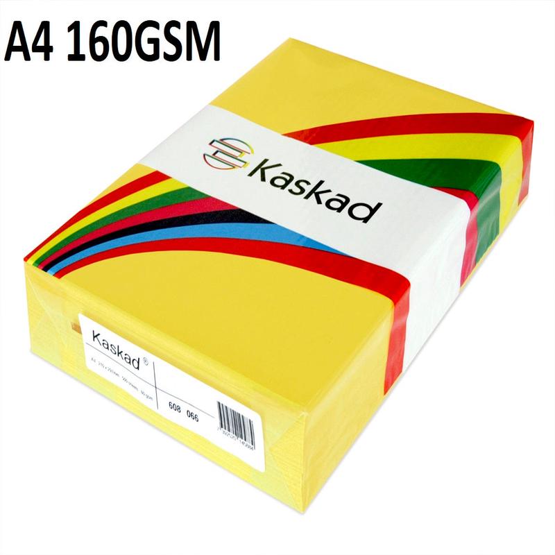 A4 Canary Yellow - Kaskad 160gsm 250 Sheets