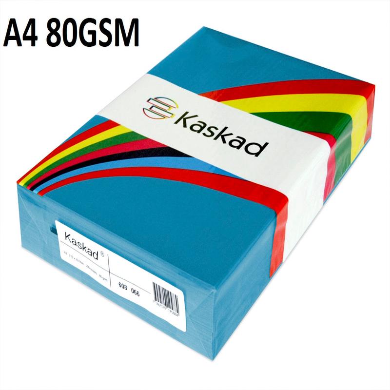 A4 Kingfisher Blue - Kaskad 80gsm 500 Sheets