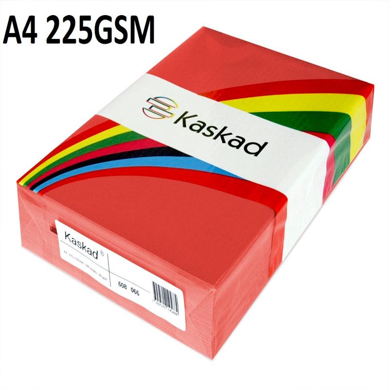 A4 Robin Red - Kaskad 225gsm 100 sheets