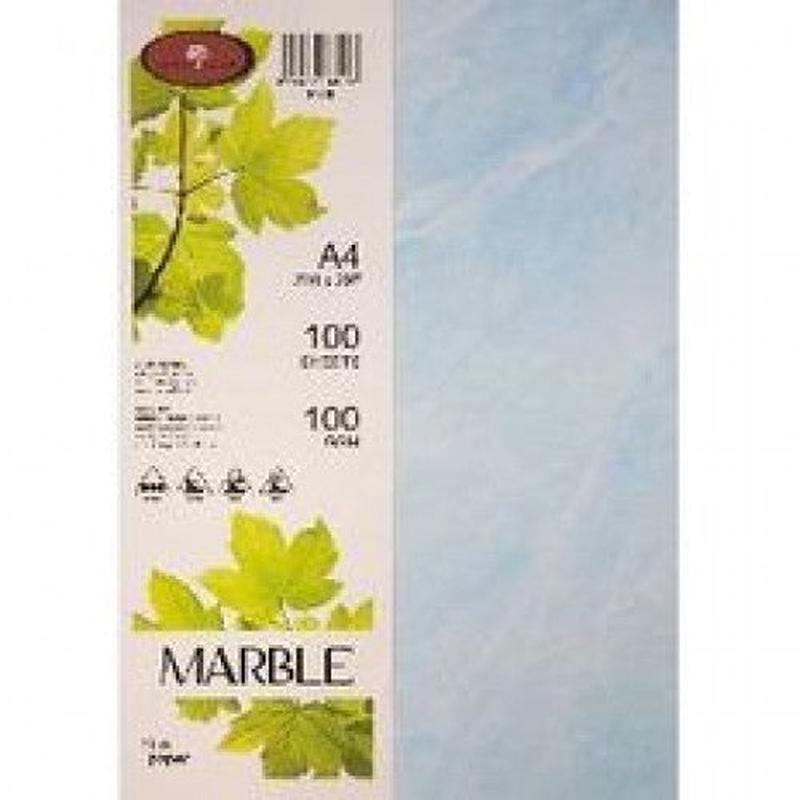 Blue - A4 Marble Paper 210gsm - 100's