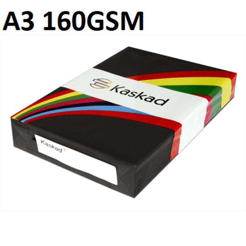 A3 Raven Black - Kaskad 160gsm 250 Sheets