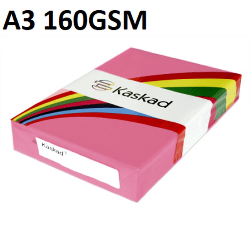 A3 Bullfinch Pink - Kaskad 160gsm 250 Sheets