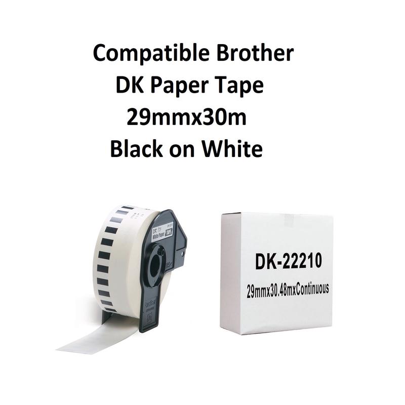 DK2221 Tape 29mm x 30m - Okin Compatible Brother DK Paper Tape