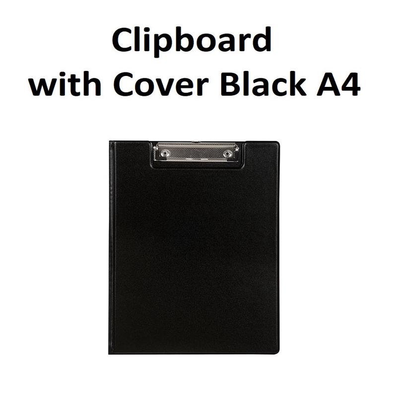 Black - A4 Clipboard with Cover