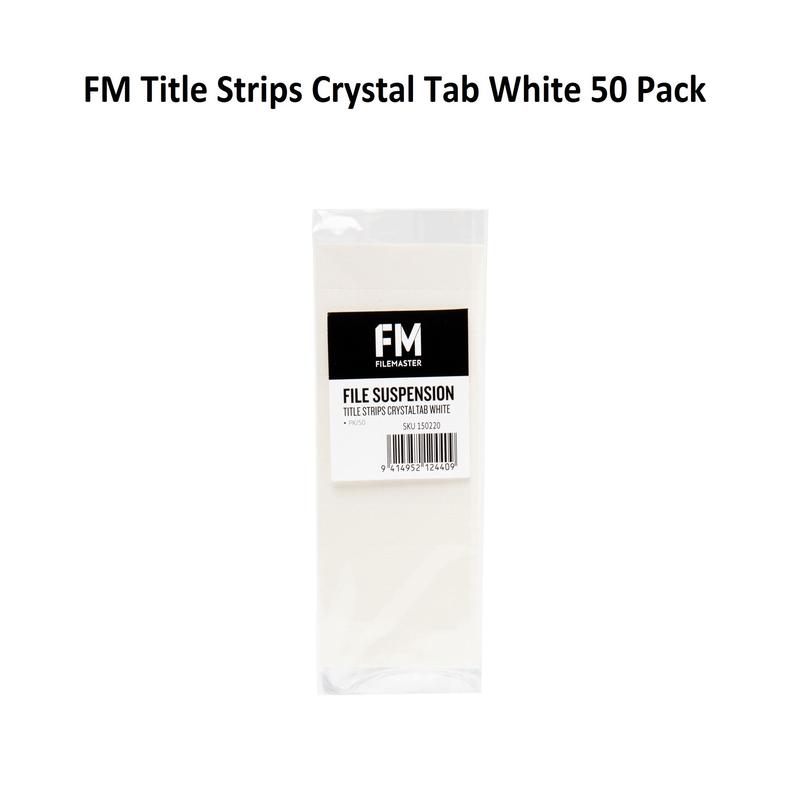 Title Strips for Suspension Files - Pack of 50