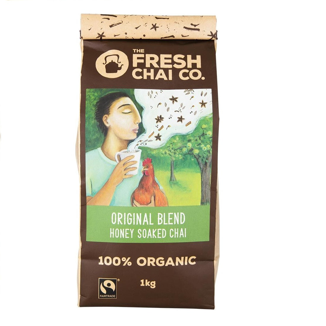 THE FRESH CHAI CO. Original Blend Honey Soaked Chai 1Kg