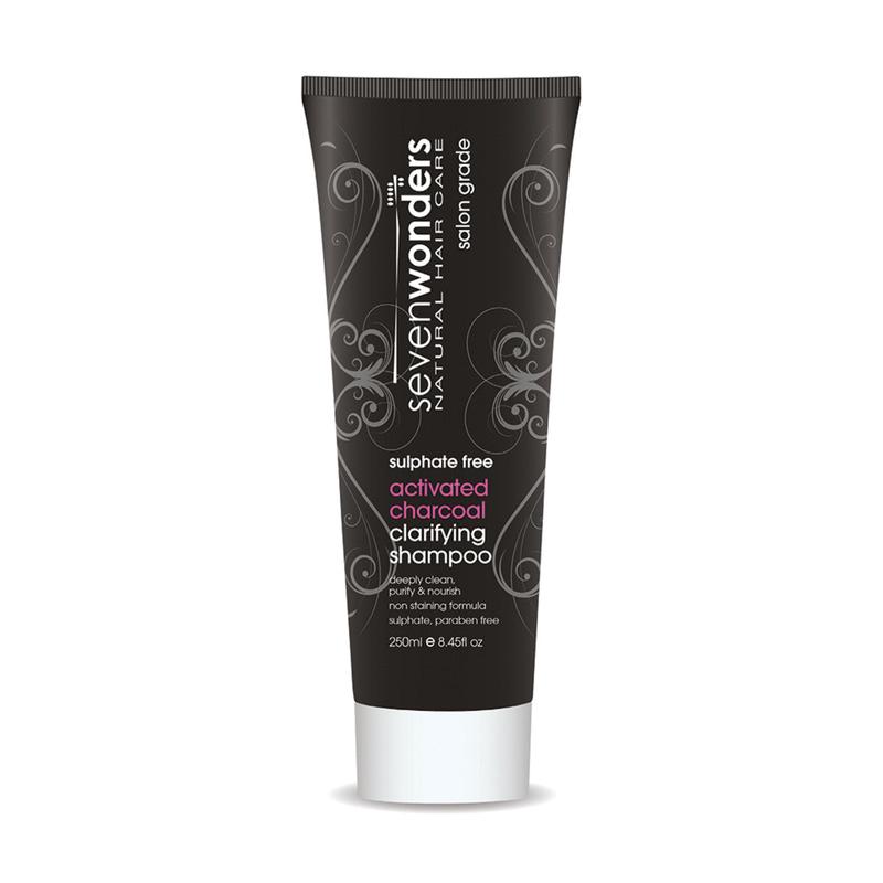 Seven Wonders Hair Care Shampoo 250ml Activated Charcoal Clarifying