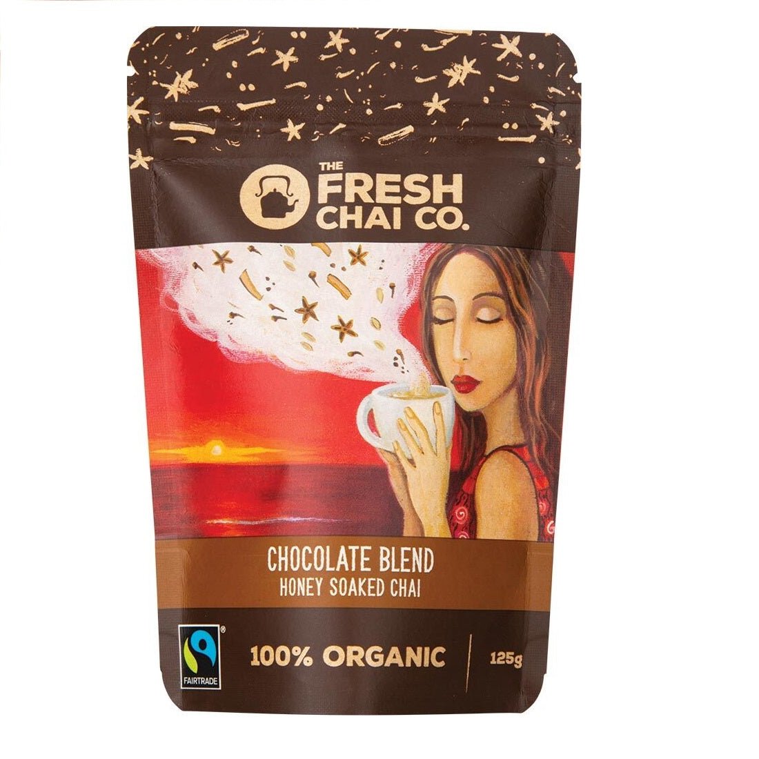 THE FRESH CHAI CO. Chocolate Blend Honey Soaked Chai 125g