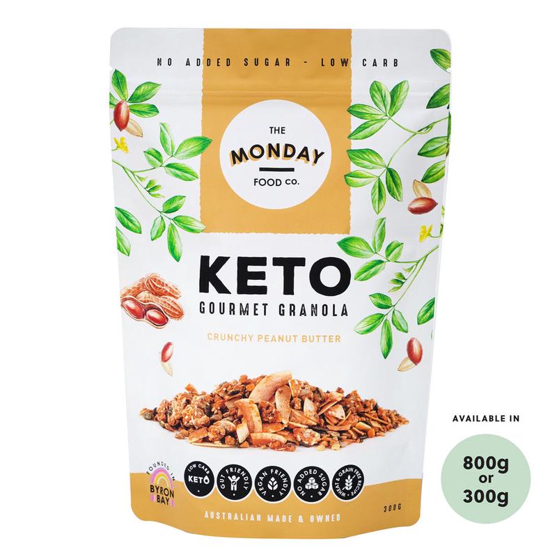 The Monday Food Co Keto Granola Crunchy Peanut Butter 800g
