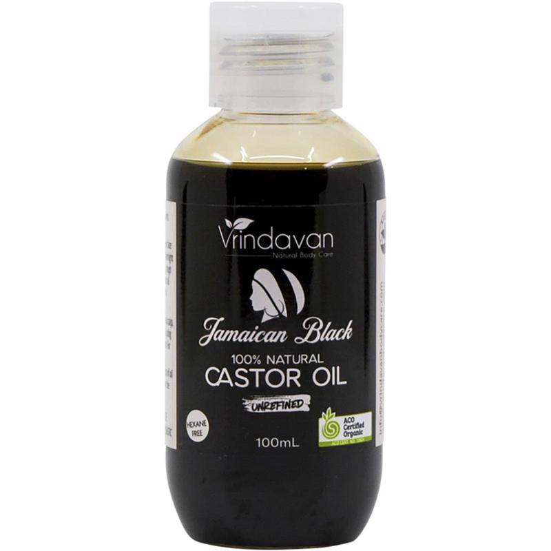 Vrindavan Jamaican Black Castor Oil 100ml Extra Dark Unrefined