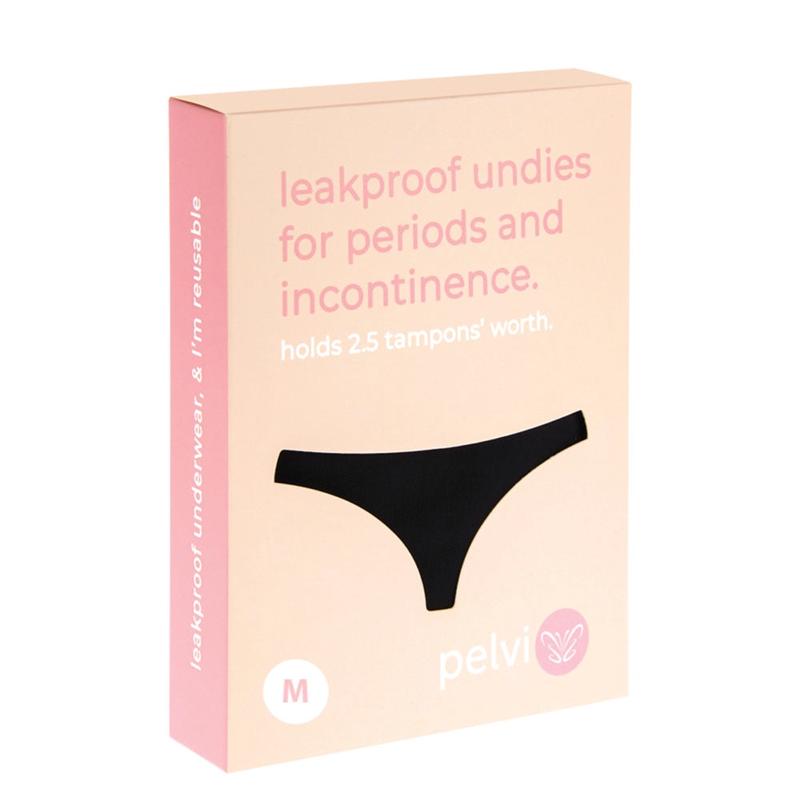 PELVI Leakproof Underwear Bikini Black M