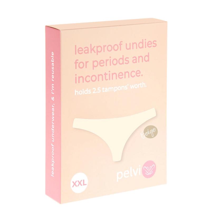 PELVI Leakproof Underwear Bikini Beige XXL