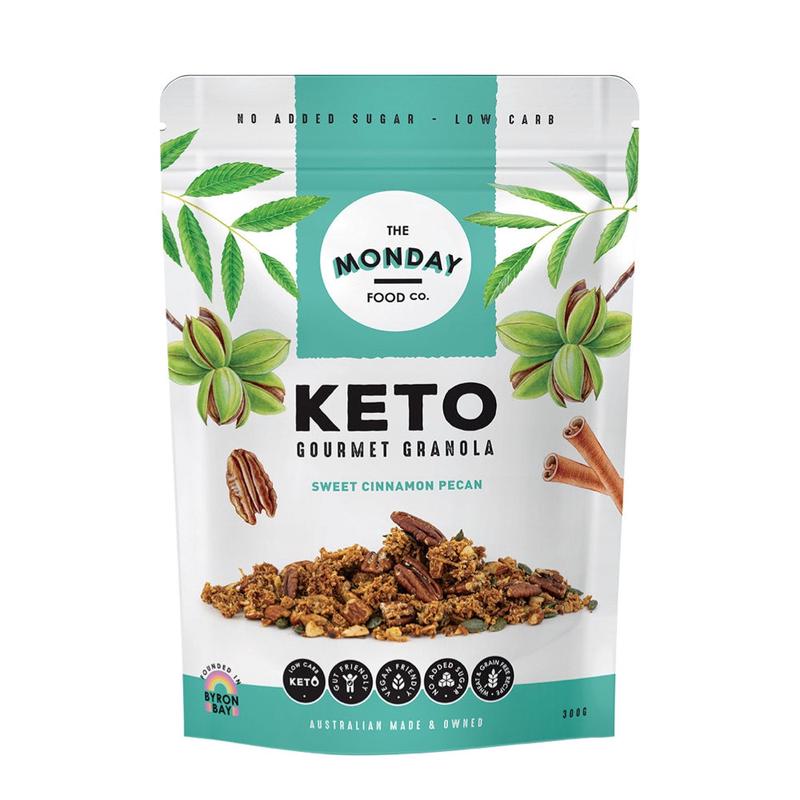 THE MONDAY FOOD CO. Keto Gourmet Granola Sweet Cinnamon Pecan 300g