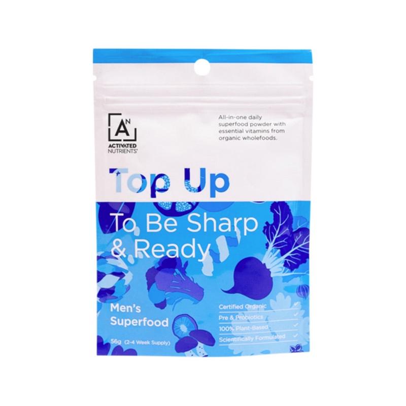 ACTIVATED NUTRIENTS Top Up Men's Superfood Multivitamin (To Be Sharp & Ready) 56g