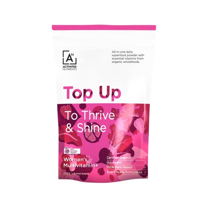 ACTIVATED NUTRIENTS Top Up Women's Multivitamin (To Thrive & Shine) 224g
