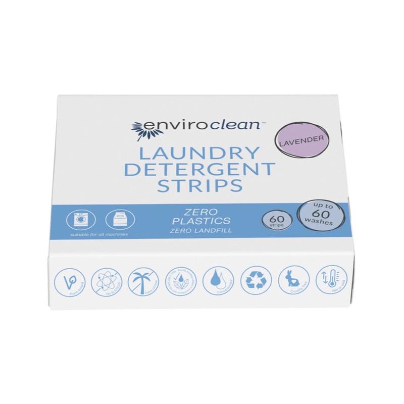 ENVIROCLEAN Laundry Detergent Strips x 60 Pack Lavender