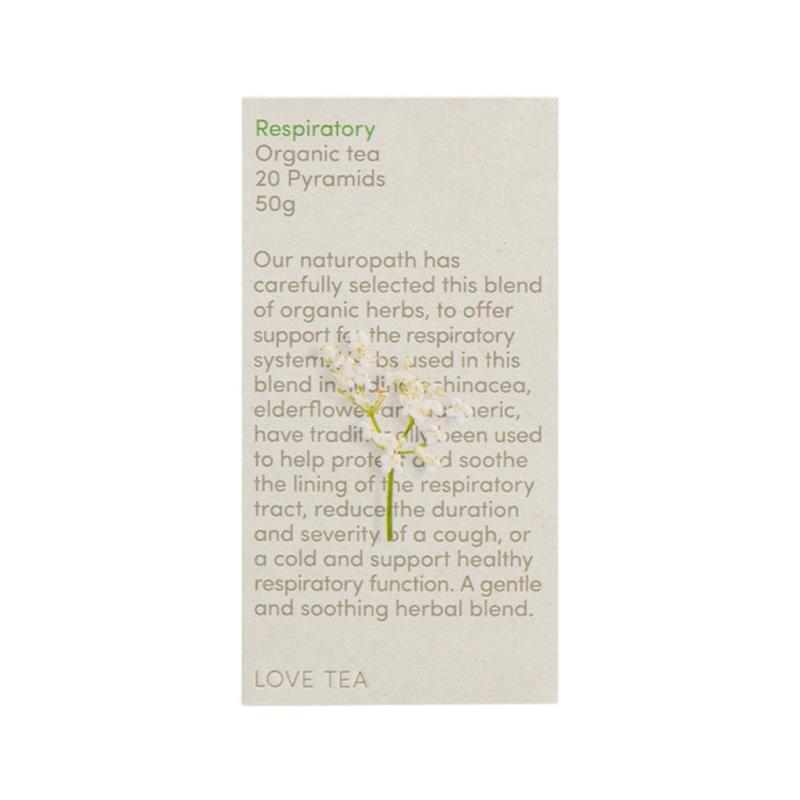 Love Tea Organic Respiratory Tea 20 Pyramids