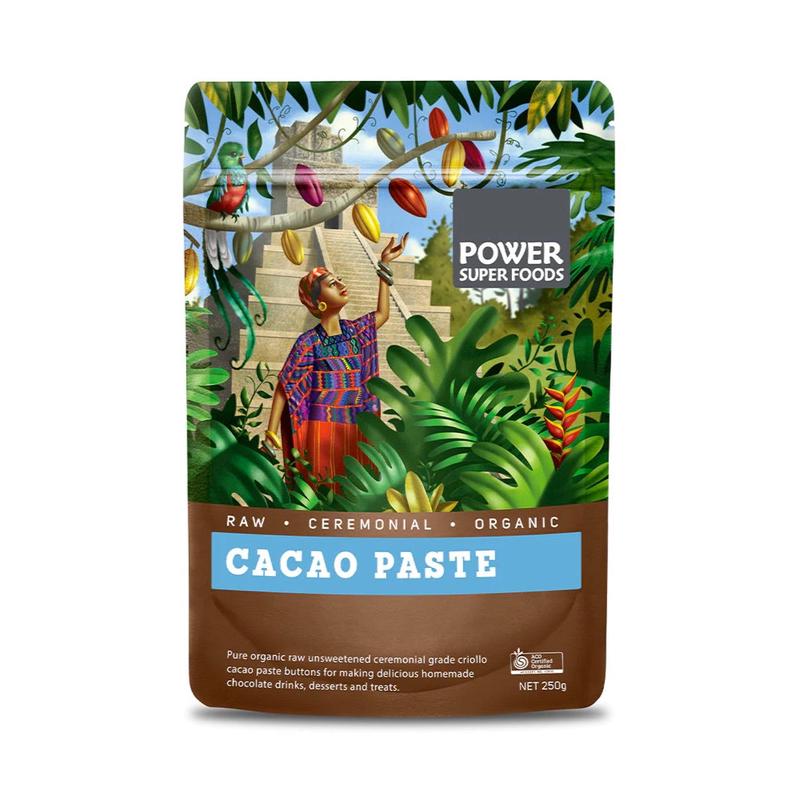 POWER SUPER FOODS Cacao Paste Buttons "The Origin Series" 250g
