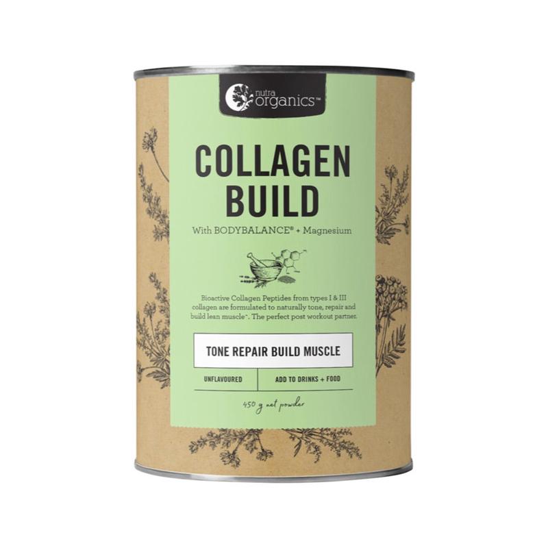 Nutra Organics Collagen Build with BodyBalance + Magnesium Unflavoured 450g