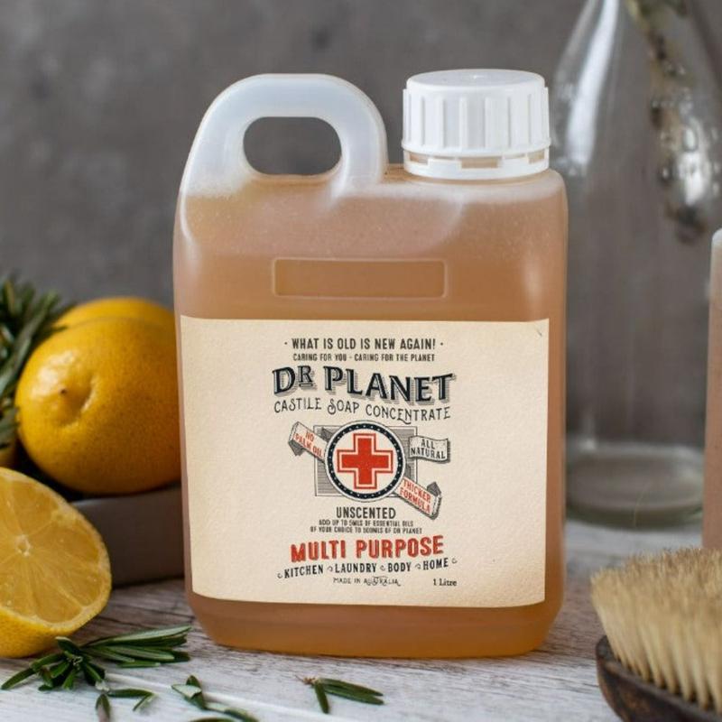 DR PLANET Castile Soap Unscented 1L