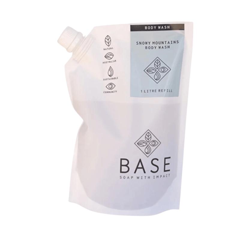 BASE (Soap With Impact) Body Wash Snowy Mountain Refill 1L