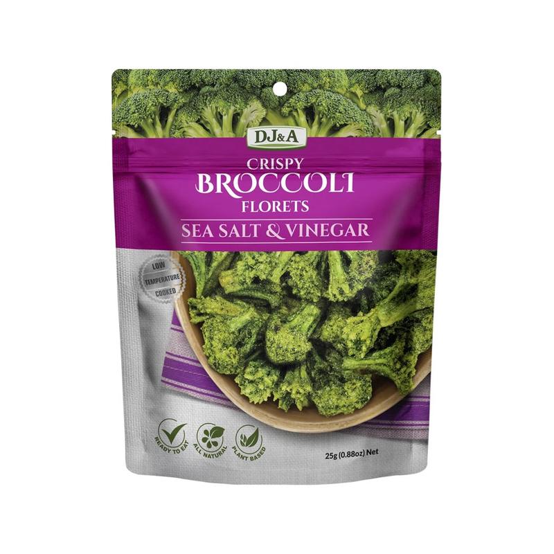 DJ&A Crispy Broccoli Florets Sea Salt & Vinegar 12x25g