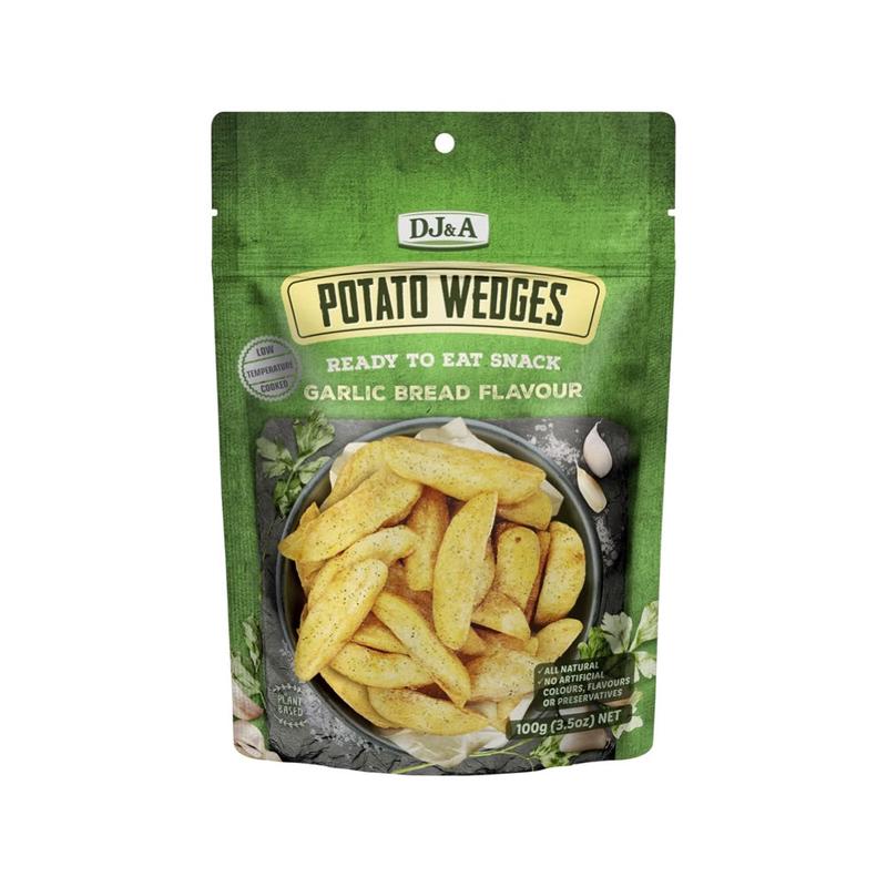 DJ&A Potato Wedges Garlic Bread Flavour 9x100g