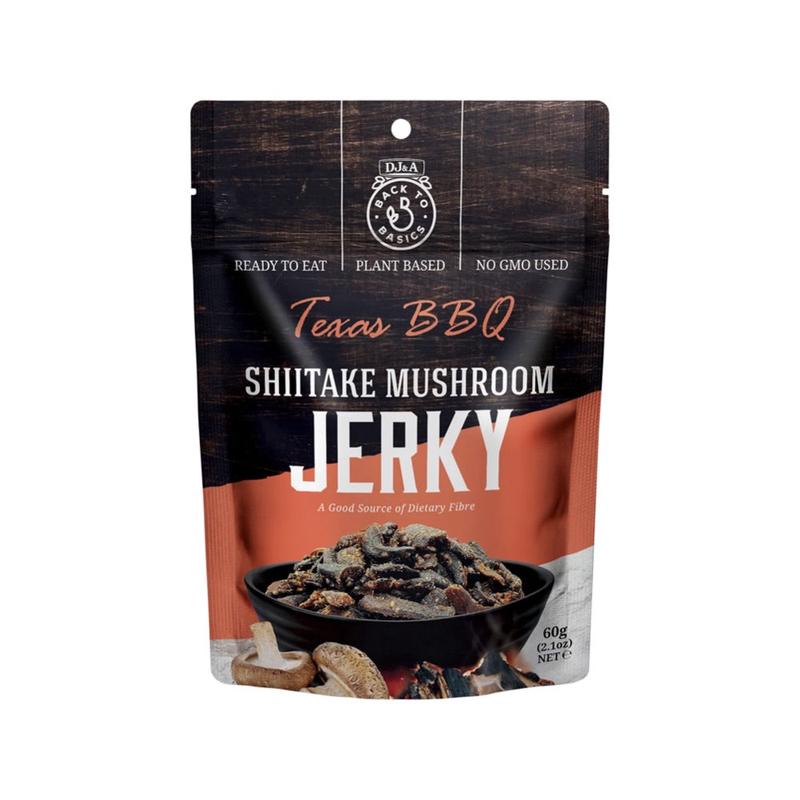 DJ&A Shiitake Mushroom Jerky Texas BBQ 12x60g
