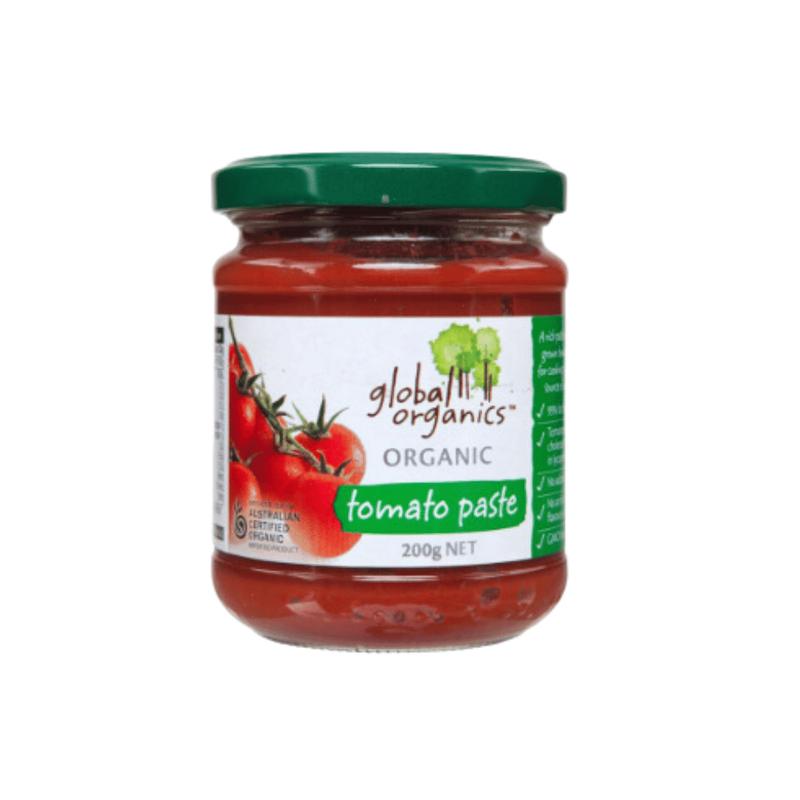 GLOBAL ORGANICS Organic Tomato Paste Glass Bottle 200g
