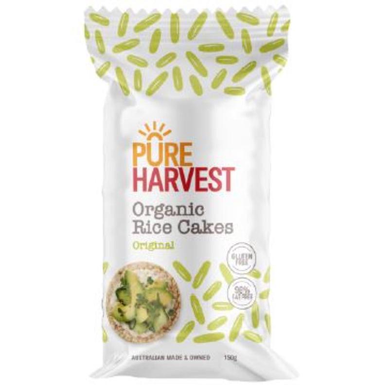 PURE HARVEST Organic Rice Cakes Gluten Free 150g