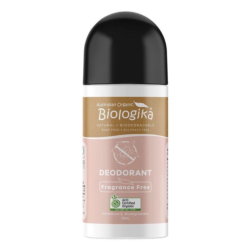 BIOLOGIKA Organic Fragrance Free Roll-on Deodorant 70ml