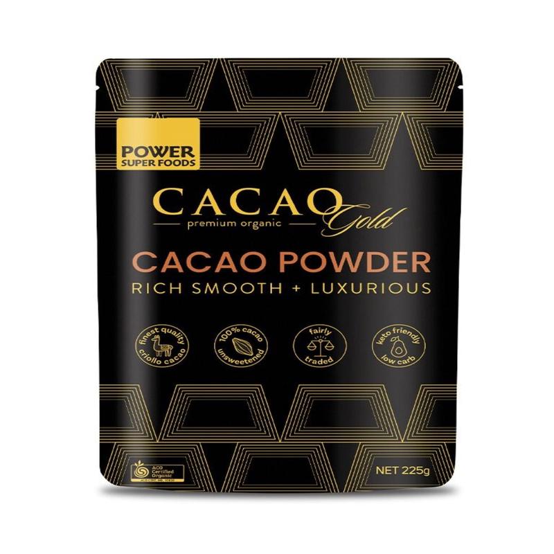 POWER SUPER FOODS Cacao Gold Organic Cacao Powder 225g