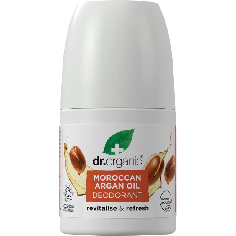 DR ORGANIC Deodorant Roll on Moroccan Argan Oil 50ml