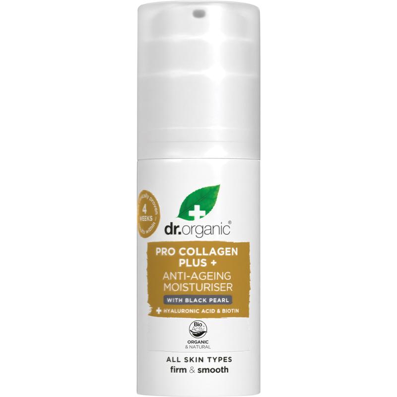 DR ORGANIC Moisturiser Pro Collagen Plus+ Anti Aging with Black Pearl 50ml