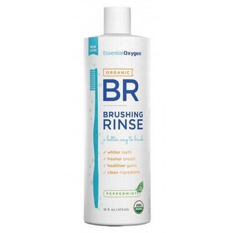 ESSENTIAL OXYGEN Organic Toothpaste / Mouthwash Brushing Rinse Peppermint 473ml