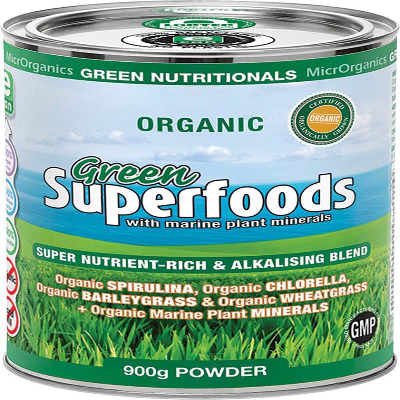 GREEN NUTRITIONALS Organic Green Superfoods Powder 900g