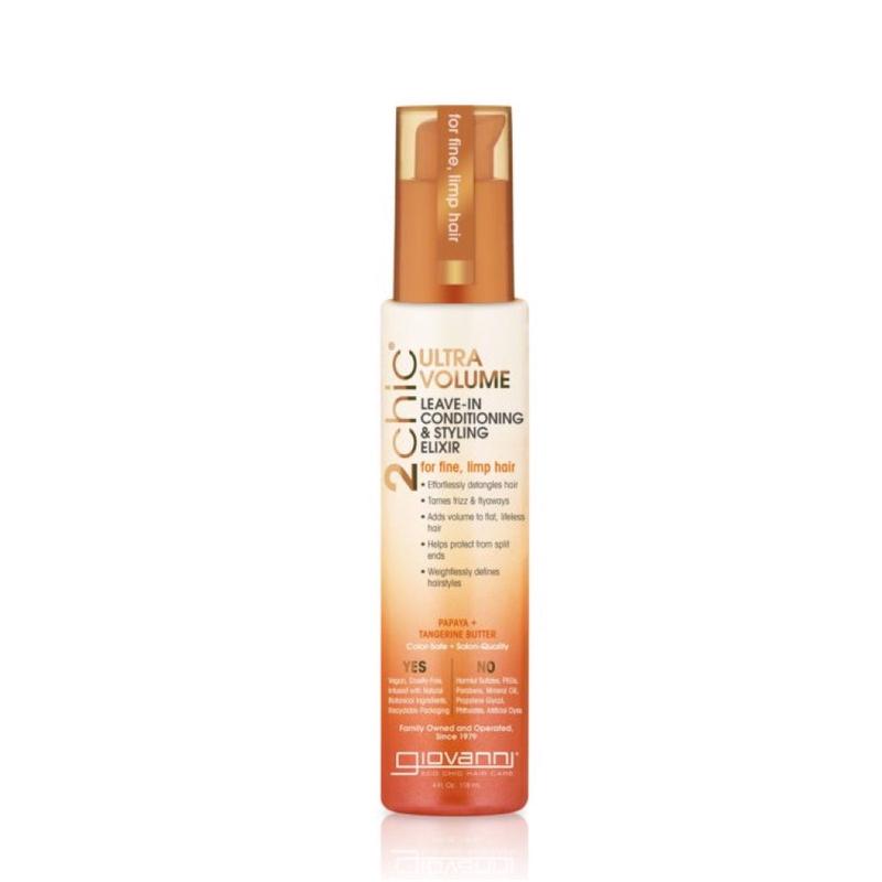 GIOVANNI Organic Leave-in Conditioner - 2chic Ultra-Volume (Fine, Limp Hair) 118ml